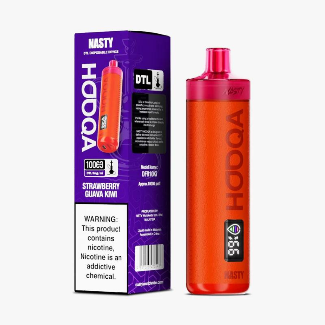 NASTY HOOQA DFR10Ki (DTL) 3MG – STRAWBERRY GUAVA KIWI