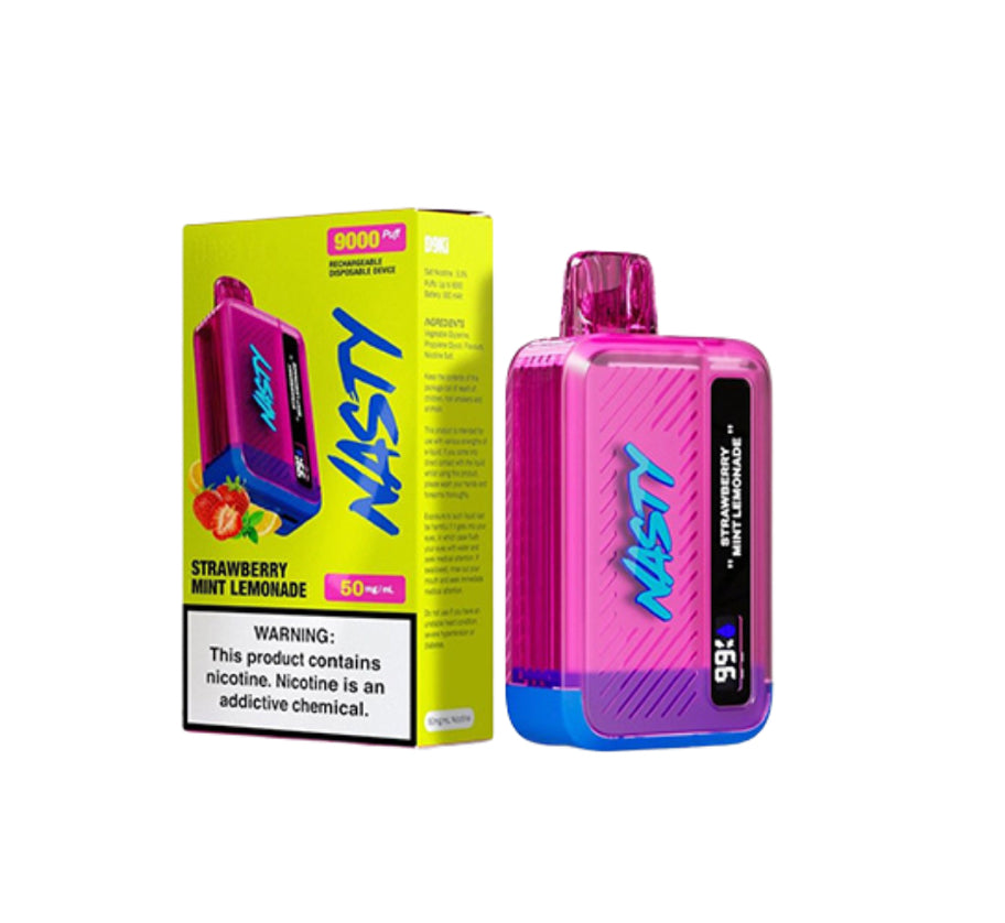 NASTY D9Ki 9000 PUFF 5% – STRAWBERRY MINT LEMONADE