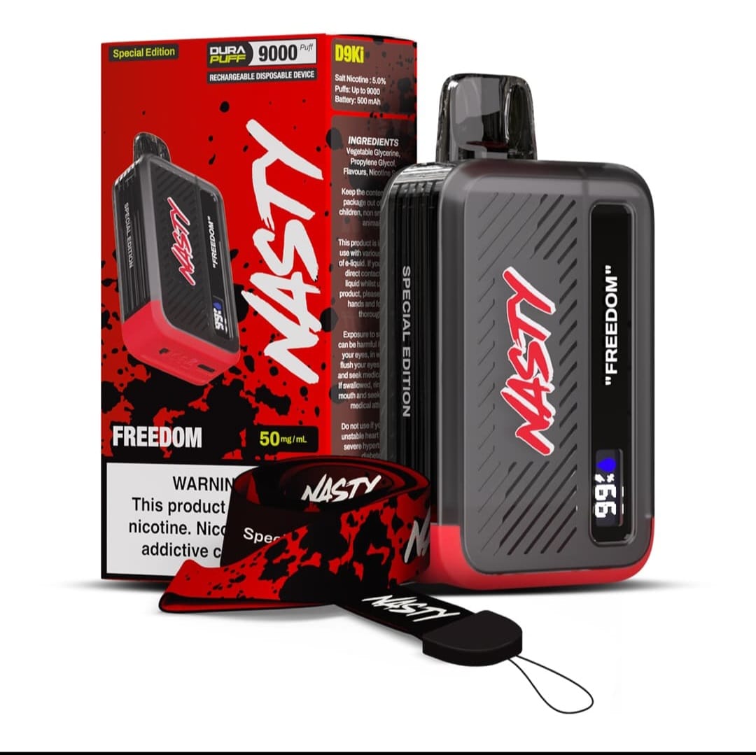 NASTY D9Ki (SE) 9000 PUFF 5% – FREEDOM (CHERRY GRAPE PLUM)
