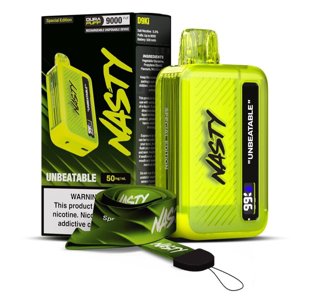 NASTY D9Ki (SE) 9000 PUFF 5% – UNBEATABLE (LYCHEE ICE)