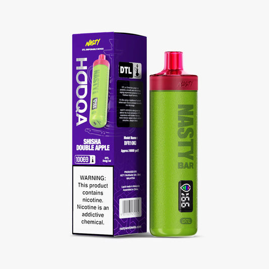 NASTY HOOQA DFR10Ki (DTL) 3MG – SHISHA DOUBLE APPLE
