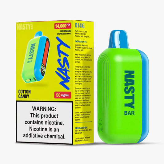 NASTY D14Ki 14 000 PUFFS 5% – COTTON CANDY