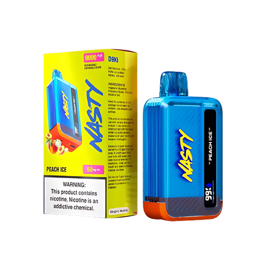NASTY D9Ki 9000 PUFF 5% – PEACH ICE