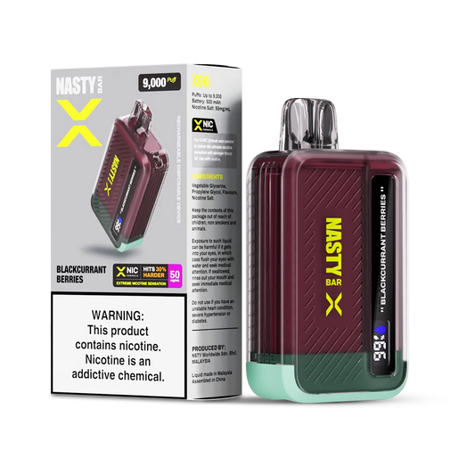 NASTY X9Ki INTENSE NIC HIT 9000 PUFFS 5% – BLACKCURRANT BERRIES