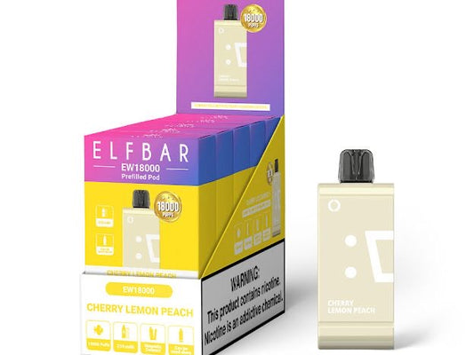 ELFBAR EW18 000 REPLACEMENT POD 5% – CHERRY LEMON PEACH