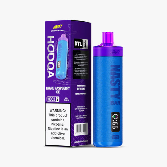 NASTY HOOQA DFR10Ki (DTL) 3MG – GRAPE RASPBERRY ICE