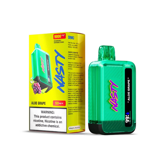 NASTY D9Ki 9000 PUFF 5% – ALOE GRAPE