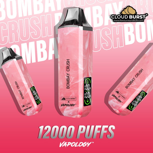 CLOUDBURST X VAPOLOGY 12 000 PUFFS 2% – BOMBAY CRUSH