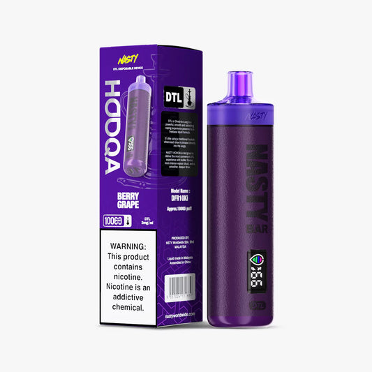 NASTY HOOQA DFR10Ki (DTL) 3MG – BERRY GRAPE