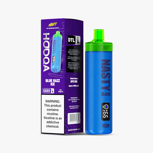 NASTY HOOQA DFR10Ki (DTL) 3MG – BLUE RAZZ ICE