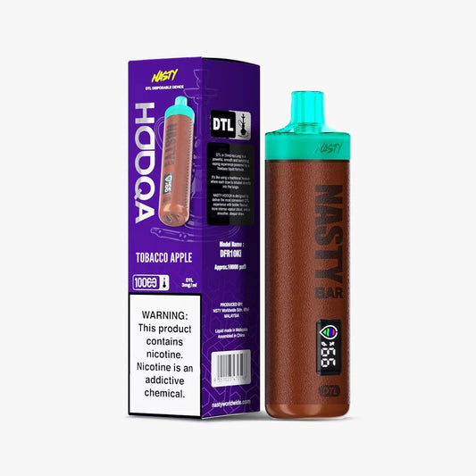 NASTY HOOQA DFR10Ki (DTL) 3MG – TOBACCO APPLE