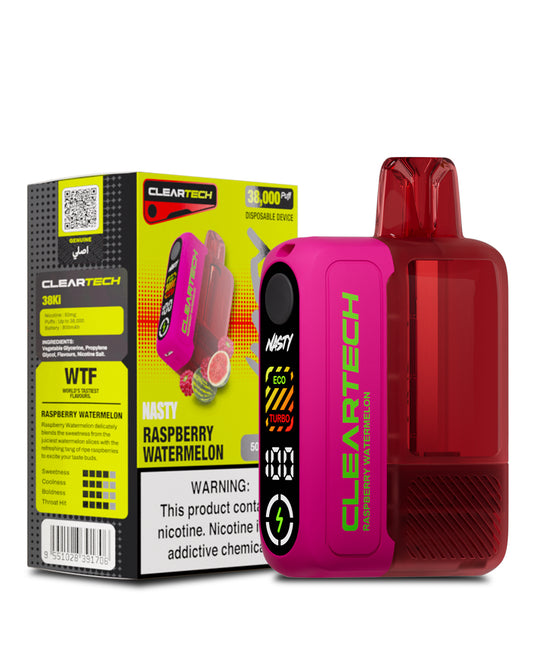 NASTY CLEARTECH 38 000 PUFF 5% – RASPBERRY WATERMELON