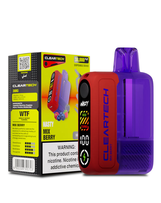 NASTY CLEARTECH 38 000 PUFF 5% – MIX BERRY