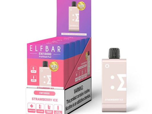 ELFBAR EW18 000 REPLACEMENT POD 5% – STRAWBERRY ICE