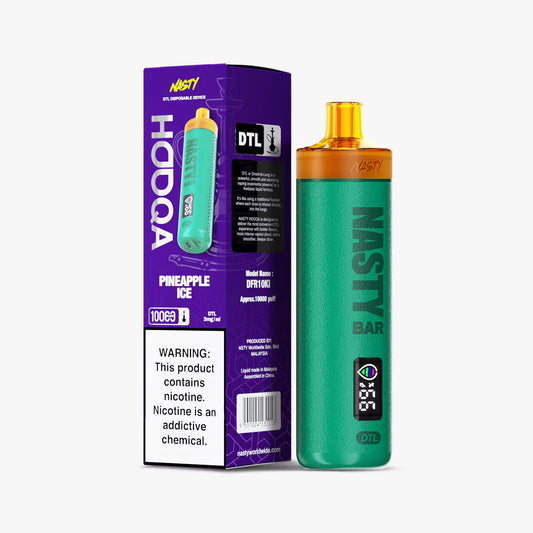 NASTY HOOQA DFR10Ki (DTL) 3MG – PINEAPPLE ICE